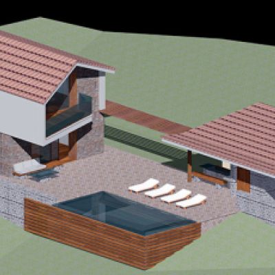 Infografía de plano de vivienda